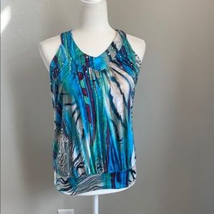 Agaci Blue Halter top